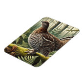 Pennsylvania Staat Bird Ruffed Grouse Magnet (Linke Seite)
