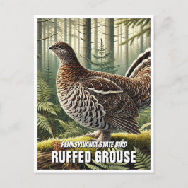 Pennsylvania Staat Bird Ruffed Grouse Postkarte