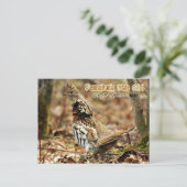 Pennsylvania Staat Bird: Ruffed Grouse Postkarte (Stehend Vorderseite)