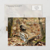 Pennsylvania Staat Bird: Ruffed Grouse Postkarte (Vorne/Hinten)