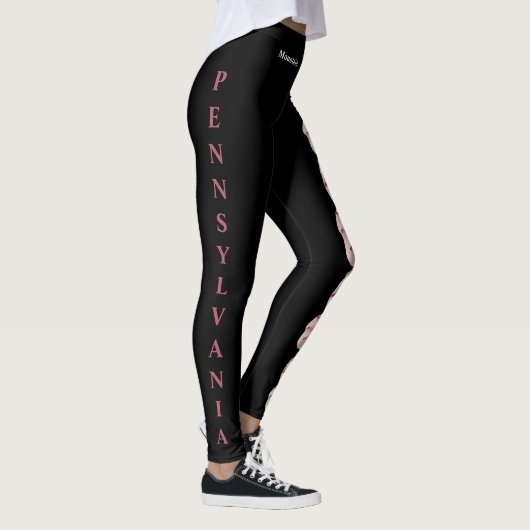 Pennsylvania Staat Blume Berg Laurel Leggings (Rechts)