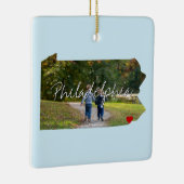 Pennsylvania Staat Foto Keramikornament (Rechts)