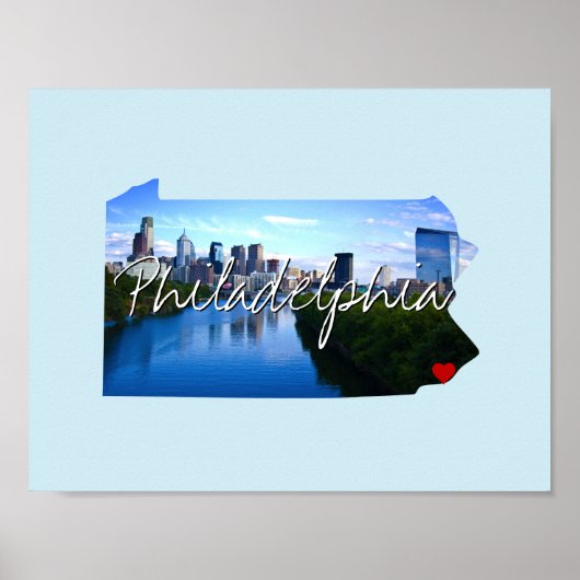 Pennsylvania Staat Foto Poster (Vorne)