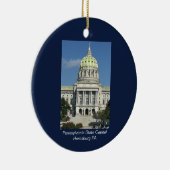 Pennsylvania Staat Hauptstadt Keramik Ornament (Rechts)