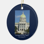 Pennsylvania Staat Hauptstadt Keramik Ornament (Links)