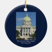 Pennsylvania Staat Hauptstadt Keramik Ornament (Hinten)