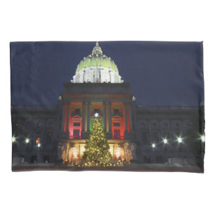 Pennsylvania Staat Hauptstadt Weihnachtsbaumleucht Kissenbezug