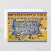 Pennsylvania Staat Karte (Vorne/Hinten)