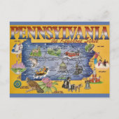 Pennsylvania Staat Karte (Vorderseite)
