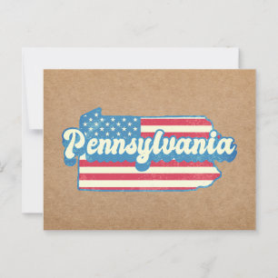 Pennsylvania Staat Karte Illustriert mit einer US-