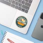 Pennsylvania Staat - Keystone Staat Gift Aufkleber (Laptop mit iPhone)