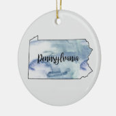 Pennsylvania Staat Malerei Illustration Ornament (Links)