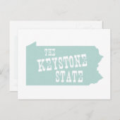 Pennsylvania Staat Nickname Postkarte (Vorne/Hinten)