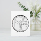 Pennsylvania Staat Quarter Postkarte (Stehend Vorderseite)