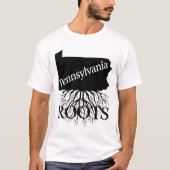 Pennsylvania Staat Roots Shirt für Frauen oder Män (Vorderseite)