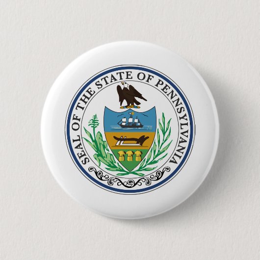 Pennsylvania Staat Siegel Button (Vorderseite)