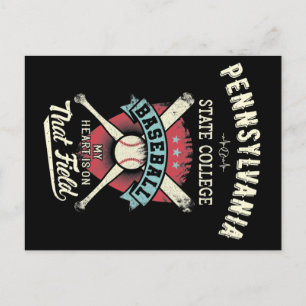 Pennsylvania Staat Uni Baseball Postkarte