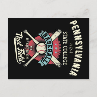 Pennsylvania Staat Uni Baseball Postkarte