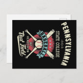 Pennsylvania Staat Uni Baseball Postkarte (Vorne/Hinten)