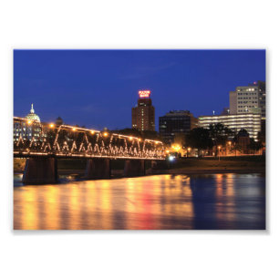 Pennsylvania Staat Walnut Street Bridge Fotodruck