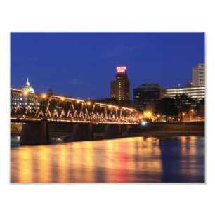 Pennsylvania Staat Walnut Street Bridge Fotodruck