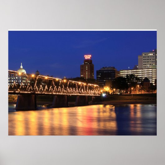 Pennsylvania Staat Walnut Street Bridge Poster (Vorne)