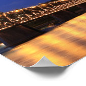 Pennsylvania Staat Walnut Street Bridge Poster (Ecke)