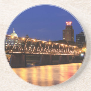 Pennsylvania Staat Walnut Street Bridge Sandstein Untersetzer