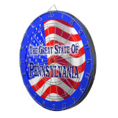 Pennsylvania-StaatDartboard Dartscheibe (Vorderseite rechts)