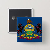 Pennsylvania-Staats-Flagge Button (Vorne & Hinten)