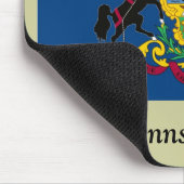Pennsylvania-Staats-Flagge Mousepad (Ecke)