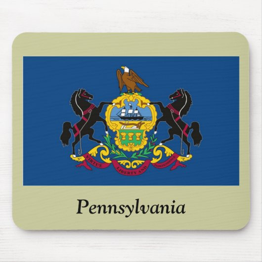 Pennsylvania-Staats-Flagge Mousepad (Vorne)