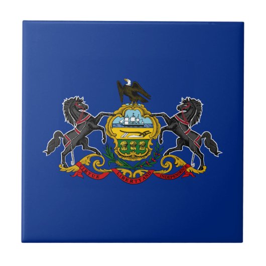 Pennsylvania Staatsflagge Fliese (Vorderseite)