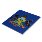 Pennsylvania Staatsflagge Fliese (Seite)