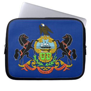 Pennsylvania Staatsflagge Laptop-Sieb Laptopschutzhülle
