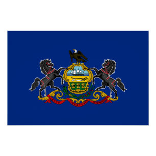 Pennsylvania Staatsflagge Poster
