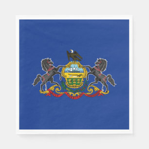 Pennsylvania Staatsflagge Serviette