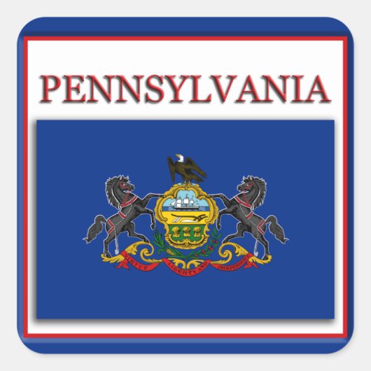 Pennsylvania State Flag Design Sticker (Vorderseite)