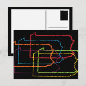 Pennsylvania Stolz Postkarte (Vorne/Hinten)