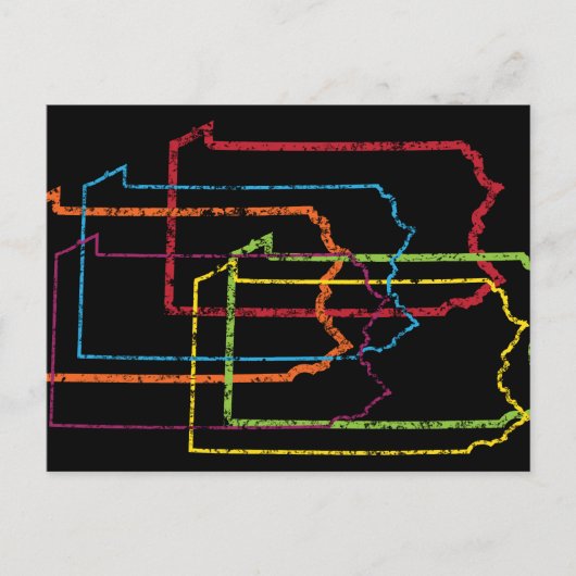 Pennsylvania Stolz Postkarte (Vorderseite)