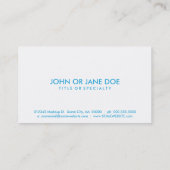 Pennsylvania Stolz Visitenkarte (Rückseite)