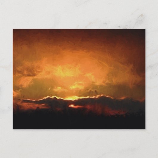 Pennsylvania Sunset Postkarte (Vorderseite)