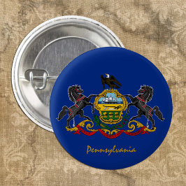 Pennsylvania-Taste, patriotische Pennsylvania-Flag Button