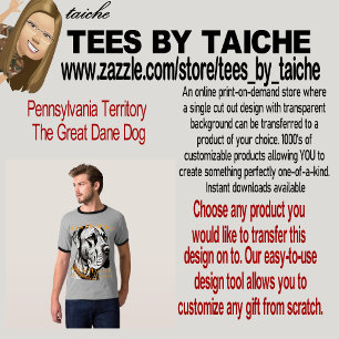 Pennsylvania Territory Der Dogge-Hund T-Shirt