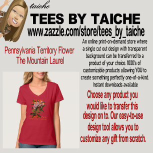 Pennsylvania Territory Flower Die Berglorbeer (Mou T-Shirt