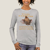 Pennsylvania Territory Gamebird Ruffed Grouse Tri-Blend Shirt (Vorderseite)