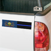 Pennsylvania Thin Blue Line Flag Autoaufkleber (Auf Lkw)