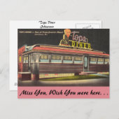 Pennsylvania, Tops Diner Postkarte (Vorne/Hinten)