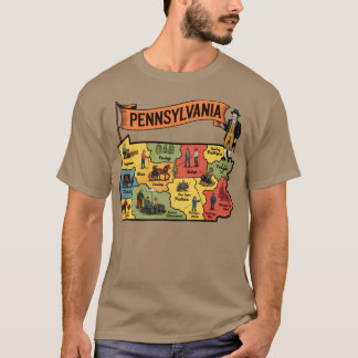 Pennsylvania - Tourismus im Vintage-Stil T-Shirt