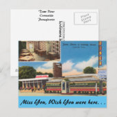 Pennsylvania, Town Diner, Coatesville Postkarte (Vorne/Hinten)